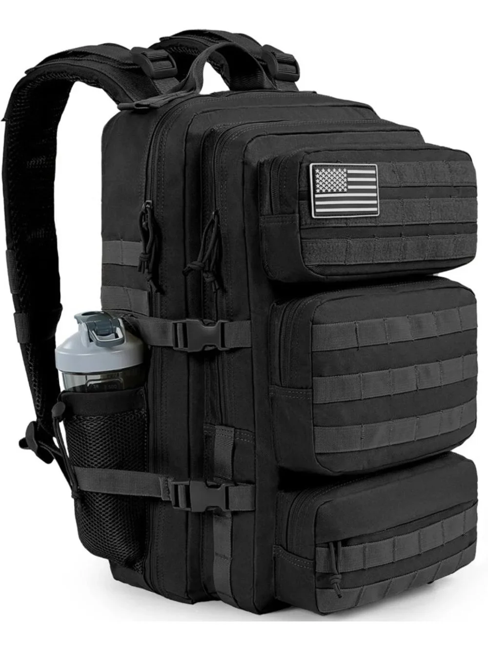 Large 50L Tactical Backpack - Water Resistant Military Rucksack for Hiking